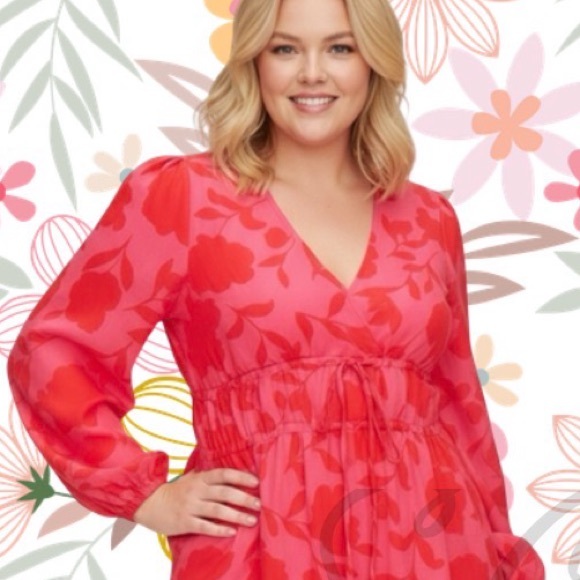NWT Kate Spade x Target Floral Linen Blend Midi Dress – XL ❤️🌺 - Picture 2 of 8